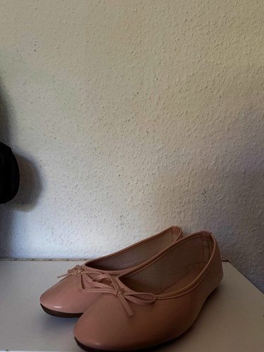 Damen ballerinas slip rosa - slip-on,