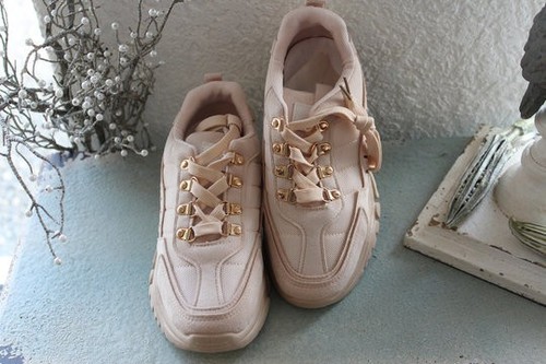 Sneaker beige running - sneaker, "running"
