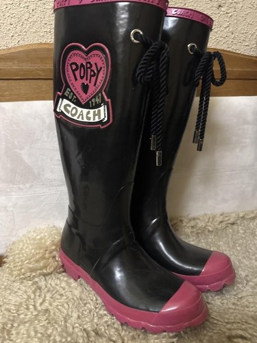 Women coach rubber boots pink - women,
