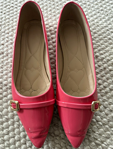 Damen ballerinas rosa spitz - damen,